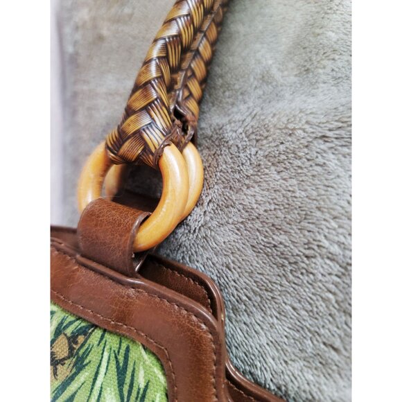 Avon Jungle Oasis Charming Tote & Matching Pouch Set-Leopards Tropical Print - Picture 9 of 16